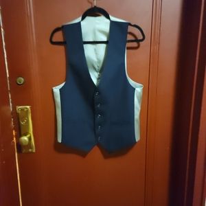 BLACK AND GRAY VEST